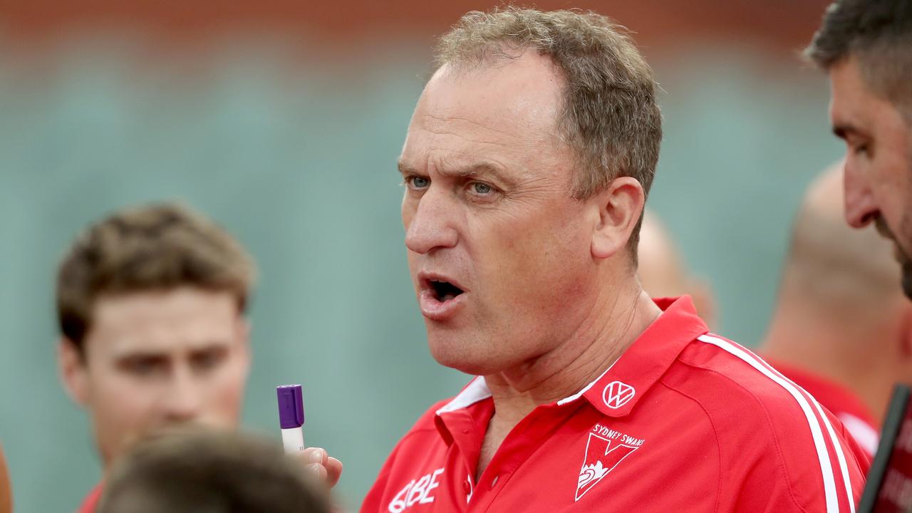 Sydney coach John Longmire thinks some AFL critics are naive. (Photo by James Elsby/AFL Photos via Getty Images)
