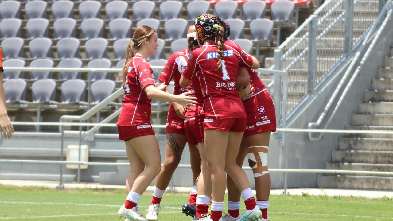 Harvey Norman under-19s action between Redcliffe and the Brisbane Tigers. Sunday February 11, 2024.