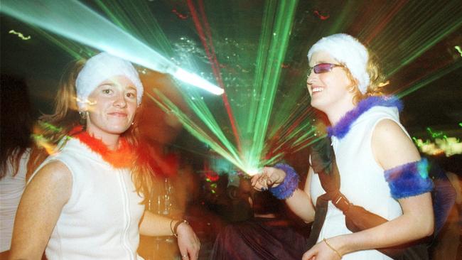Patrons dance the night away at Sugar Club nightclub in 2002.