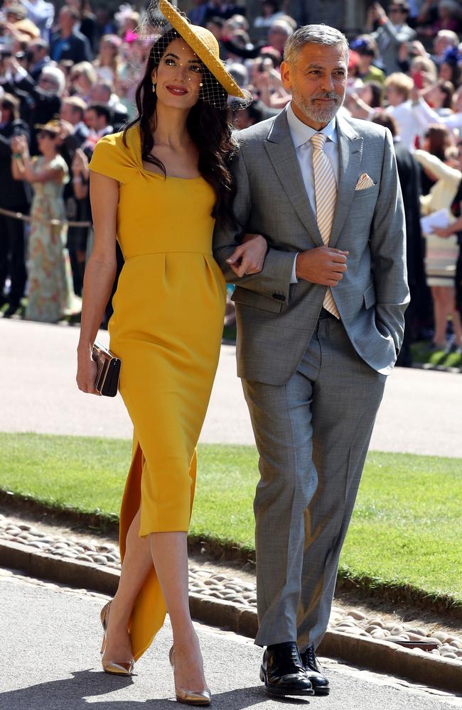 The actor says he “hit the jackpot” when he married the British human rights lawyer in 2014. Picture: Chris Radburn - WPA Pool/Getty Images