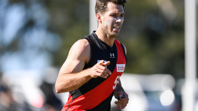 Alex Rance playing for Essendon's VFL team against the Southport Sharks at Fankhauser Reserve on the Gold Coast. MUST CREDIT: Deion Menzies, Highflyer Images.