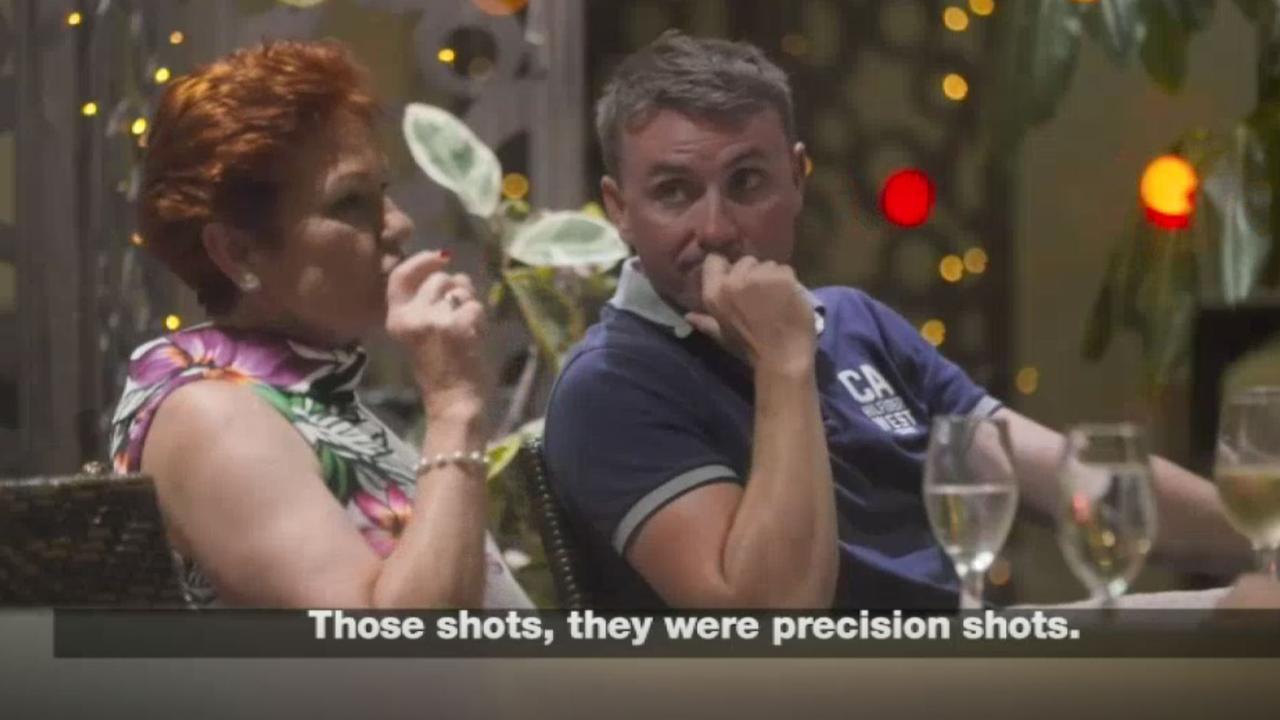 Pauline Hanson and James Ashby in hidden camera footage. Picture: Al Jazeera