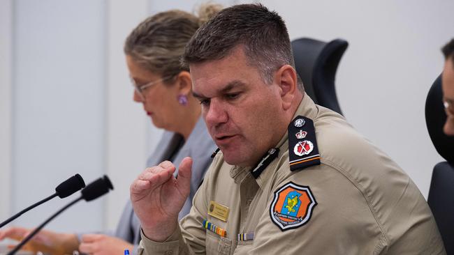 Corrections Commissioner Matthew Varley, Budget Estimates 2023 at Parliament Darwin.Picture: Pema Tamang Pakhrin