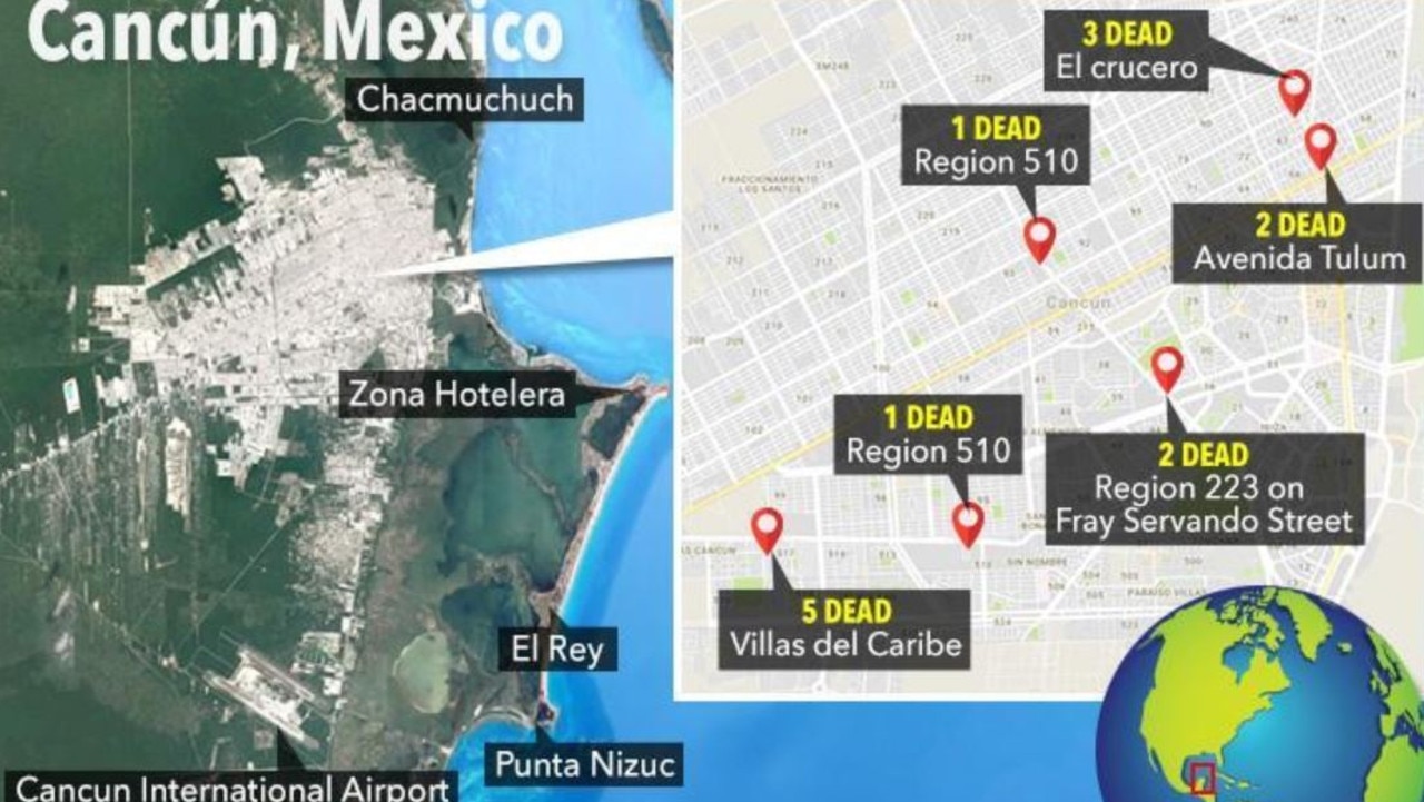Cancun violence Gang crime in Mexico heats up The Advertiser