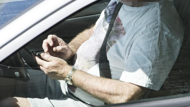 Texting while driving is still a major problem on Victorian roads.