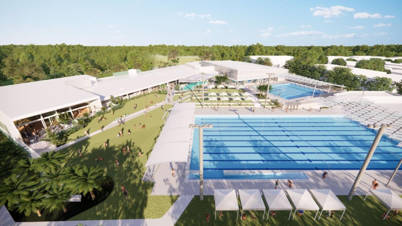 How the new Palm Beach aquatic centre will look once it opens.