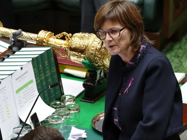 MELBOURNE, AUSTRALIA- NewsWire Photos MARCH 4, 2025: Health Minister Mary-Anne Thomas during question time in the Legislative Assembly in the Victorian Parliament. Picture:  NewsWire/ David Crosling