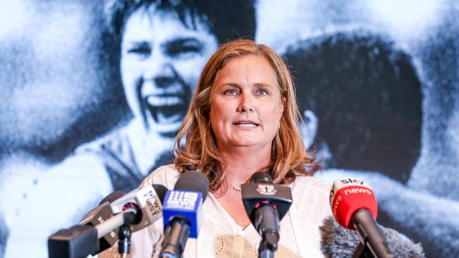 Mr Frawley's wife Anita gave powerful testimony at the inquiry into how her husband’s brain injury caused her family to “suffer”. Picture: NCA NewsWire / Tim Carrafa