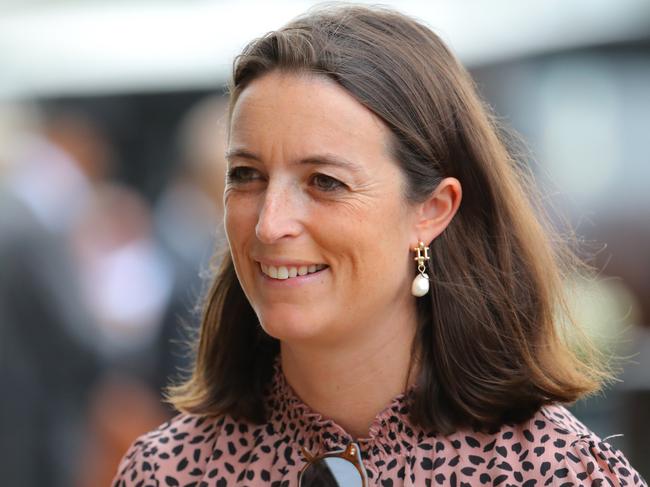 SYDNEY, AUSTRALIA - MARCH 25: Trainer Annabel Neasham smiles prior to Race 4 Furphy Neville Sellwood Stakes during Sydney Racing at Rosehill Gardens on March 25, 2023 in Sydney, Australia. (Photo by Jeremy Ng/Getty Images)