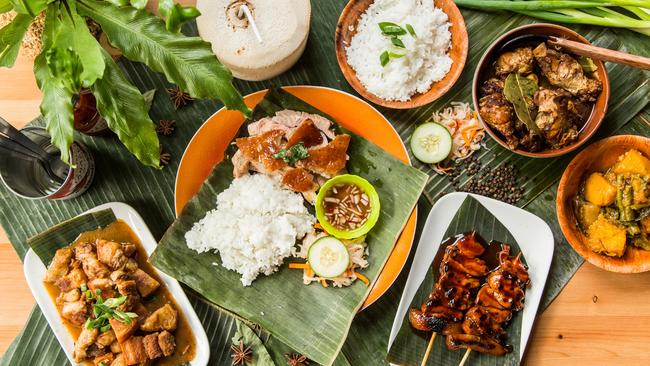 Some native Filipino food at Sydney Cebu Lechon. Picture: Supplied