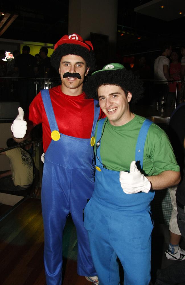 New Year's Eve celebration in the Pier and Pines Bar at The Stamford Grand Hotel, 2010. Pictured: Ashley Graetz and Luke Bartolo.