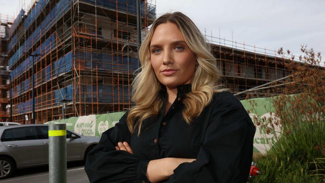 Earlier this year Holly Russell urged governments to extend the HomeBuilder grant deadline for first home buyers facing unprecedented construction delays. Picture: Emma Brasier