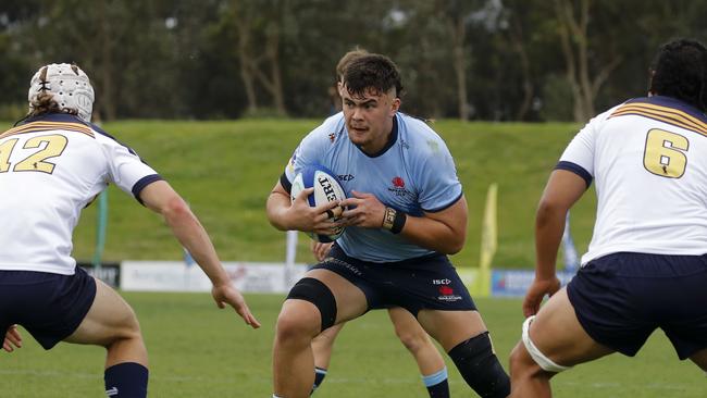 NSW Waratahs U19s v ACT Brumbies U19s. Rd 4 Super Rugby Mens U19s National Championship at Pittwater Rugby Park, Warriewood - Saturday 19 October 2024