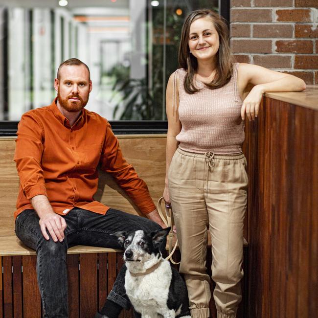 Lyka Pet Food co founders Dr Matthew Muir and Anna Podolsky. Picture: Supplied