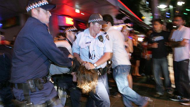 Violence in Fortitude Valley in Brisbane