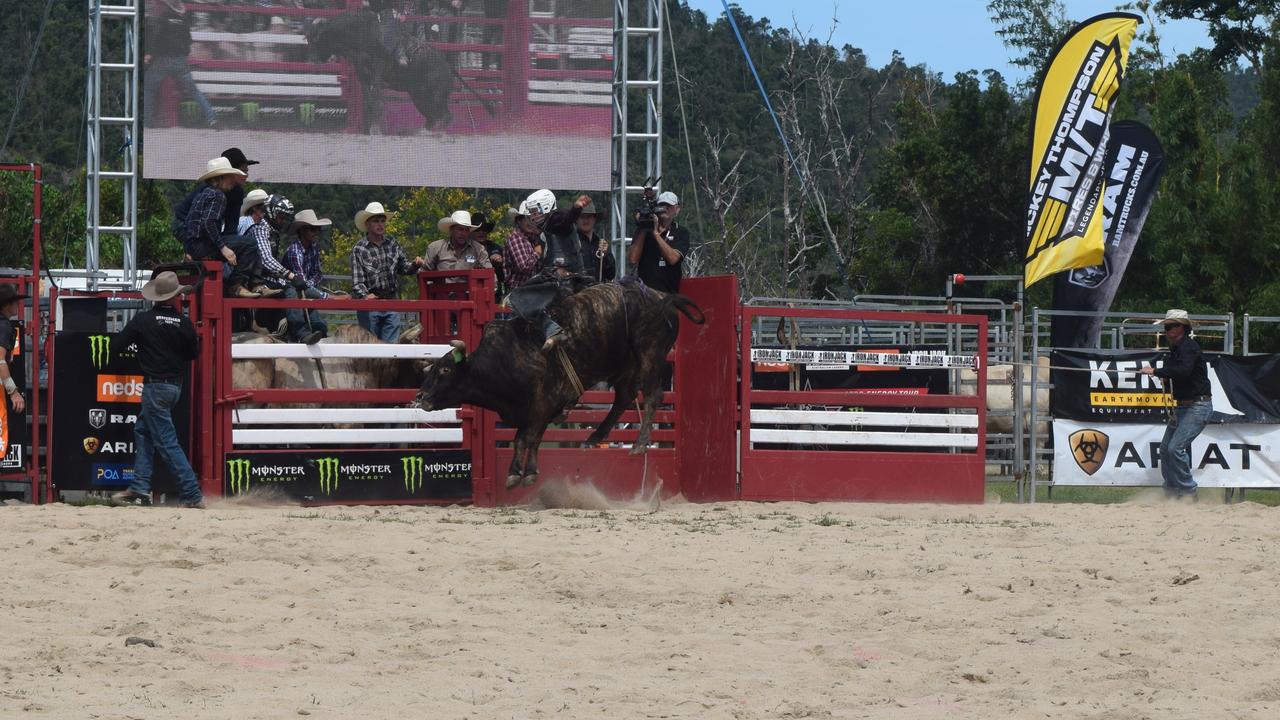 Brody Woodward at the PBR Airlie Beach Invitational. Picture: Laura Thomas