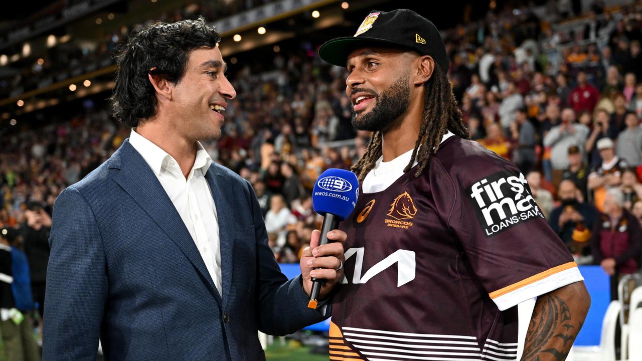 ‘What could possibly go wrong?’: Unlikely ‘bromance’ as NBA superstar cheers Broncs to victory
