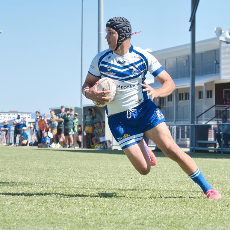 Ignatius Park College and Kirwan State High School teams take on St Brendanâ€™s College Yeppoon teams in Queensland state rugby league semi finals at Mackay on Wednesday, August 24, 2022.