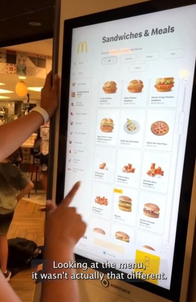 Food blogger Seema Pankhania shared footage of the mammoth Macca’s that houses an arcade, pizzeria, bakery, as well all the expected food items. Picture: TikTok/seemagetsbaked