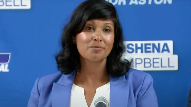 Aston candidate Roshena Campbell. Picture: ABC