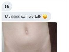 Woman sent X-rated photo online sends creepy man best comeback. Picture: Twitter