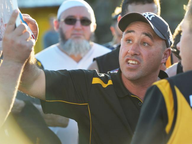 EDFL (Div 1): Westmeadows v east keilor .Westmeadows coach  Mohammed Kaakour .Picture:Rob Leeson.