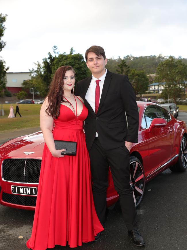 Pacific Pines High formal, at the school. Hannah Hollingsworth and Lachlan Turner Picture Glenn Hampson
