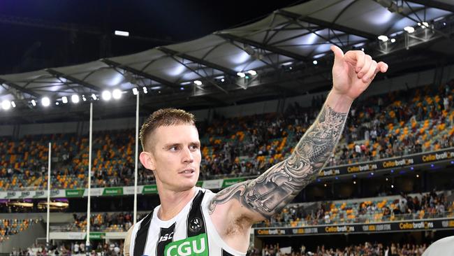 Beams played nine matches in his first year back at Collingwood. Pic: AAP