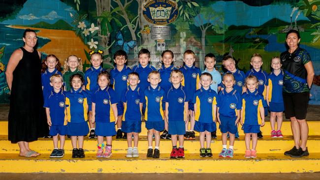 Marian State School Prep A Mrs Cornell, Mrs Jeffs Back Row: Stella Hannan, Shiloh Munro, Ava Crawford, Conor Lisciandro, Mackenzie Heisrath, Eva Doidge, Archie Dutton, Cameron Fredrickson, Oliver Virgona, Jordan Kelly, Aliyah Rozynski Front Row: Harry Lake, Chelsea Rewald, Kodee Bussey, Zander Hobley, Toby Hunn, Rusty Harris, James Howie, Phoebe Berginey, Zoey Bailey Absent: Juliet Forrester Picture: Michaela Harlow