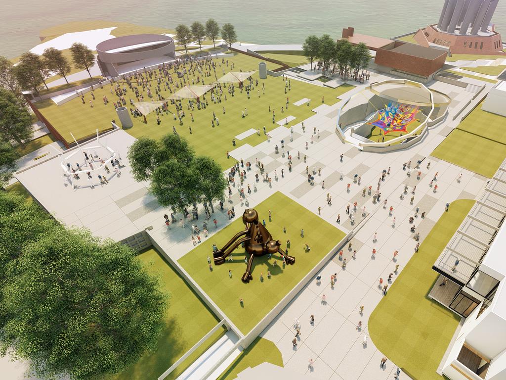 An artist’s impression of the Mona site after the completion of the planned hotel. Picture: SUPPLIED