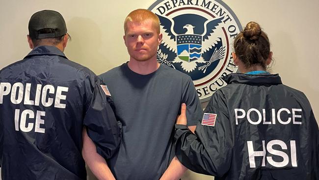 HSI Denver special agents arrested David Kee Crees, 26, an Australian national with multiple convictions for computer fraud. Picture: Homeland Security Investigations