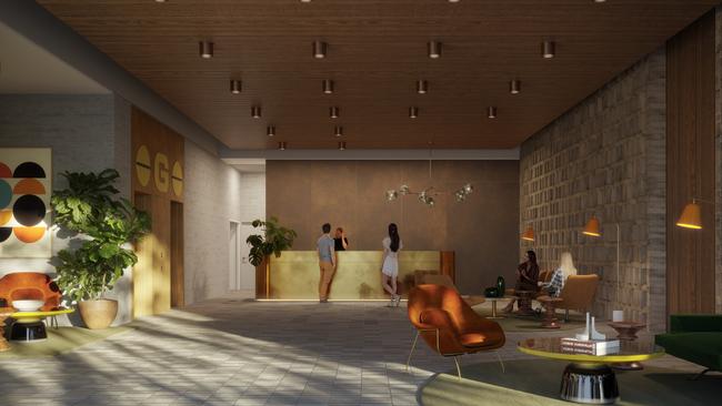 Artist's impression of MH Hotel lobby.