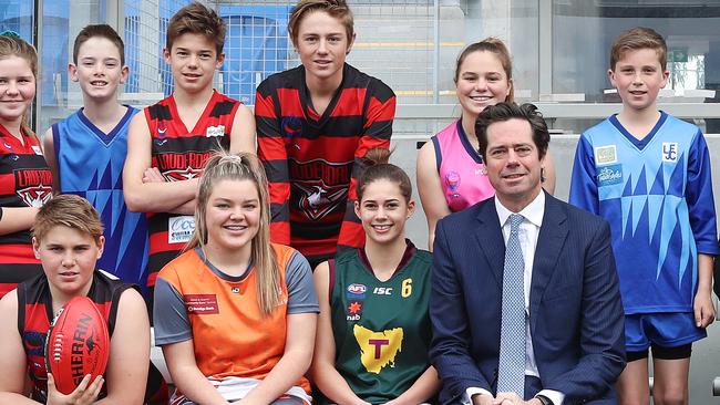 The positive for a Tasmanian AFL team bid is that league CEO, Gillon McLachlan want’s a Tassie team. Picture: LUKE BOWDEN