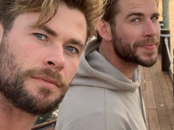 SOCIAL MEDIA IMAGE DISCUSS USE WITH YOUR EDITOR - Chris and Liam Hemsworth have been spotted living it up at the Coast's famous Makepeace Island.