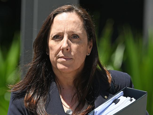 31/10/2023:  Scientist in charge of Queensland's DNA lab, Linzi Wilson-Wilde Linzi Wilson-Wilde leaves after giving evidence on Project 13 at the DNA inquiry.   pic: Lyndon Mechielsen/The Australian