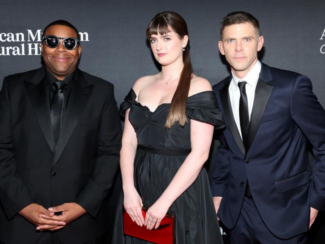 With SNL castmate Kenan Thompson (left) and SNL writer Mikey Day last November. Picture: Mike Coppola/Getty Images