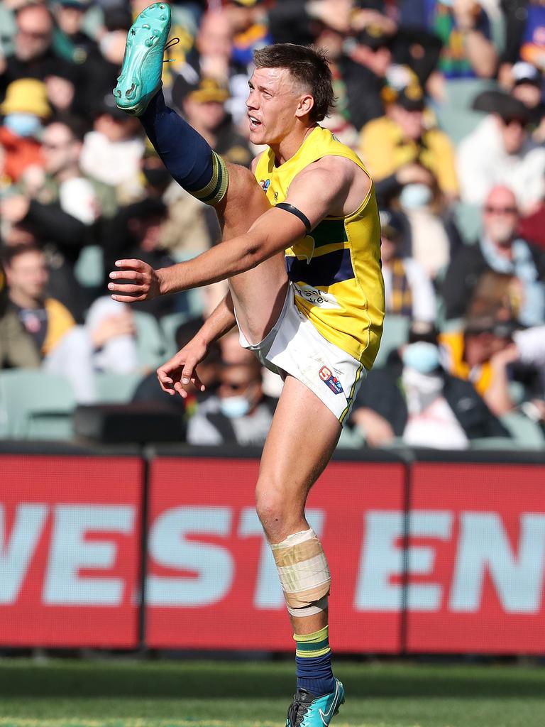 Jack Oatey Medal winner Jack Hayes of the Eagles. Picture: Sarah Reed