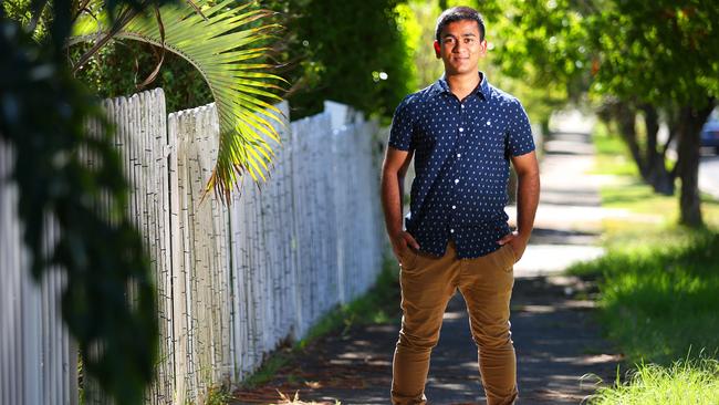 Refugee Amram Arif is off to study his “dream course” in Townsville. Picture: Phil Rogers