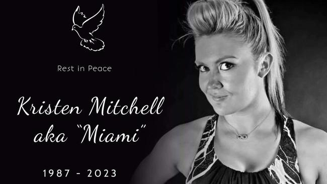 Kristen 'Miami' Mitchell, a stalwart of SA's women's wrestling scene, died this week. Picture: Twitter/WRA