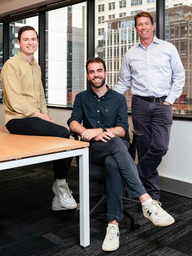 JustFund founders Jack O'Donnell, Andy O'Connor and Craig Carroll.