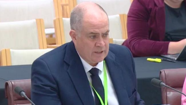 ABC managing director David Anderson appearing at Senate estimates on October 24, 2023. Picture: Supplied