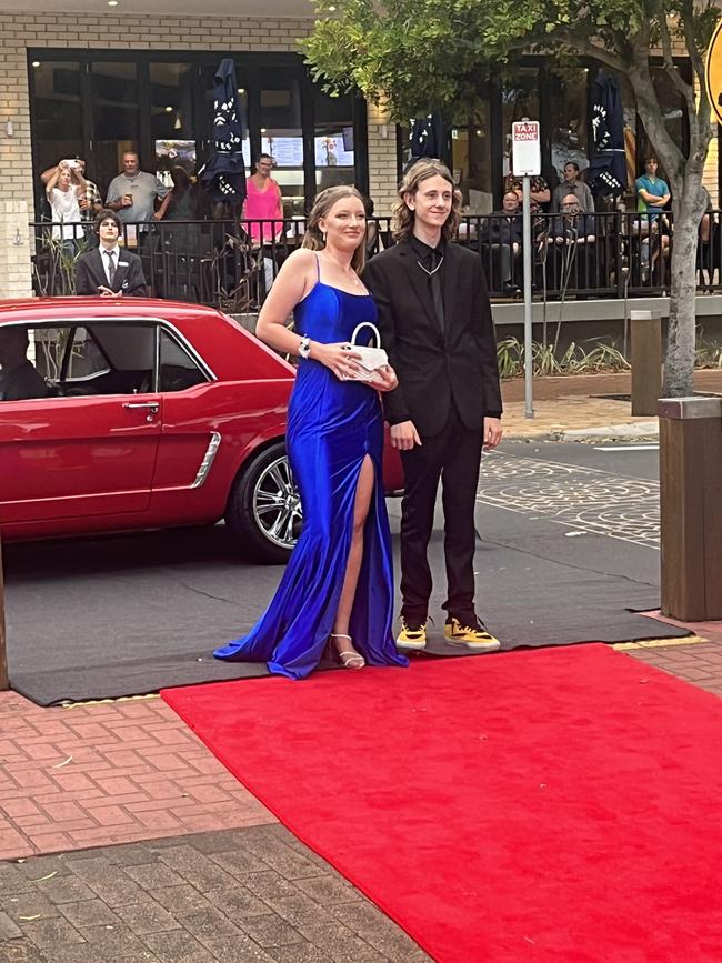 The students of Urangan State High School arrive at their formal.