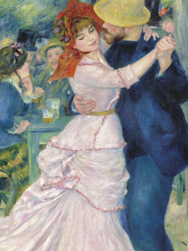 Detail: Pierre-Auguste Renoir, French, 1841–1919 Dance at Bougival, 1883 oil on canvas, 181.9 x 98.1 cm Museum of Fine Arts, Boston. Picture Fund. Photography © Museum of Fine Arts, Boston.