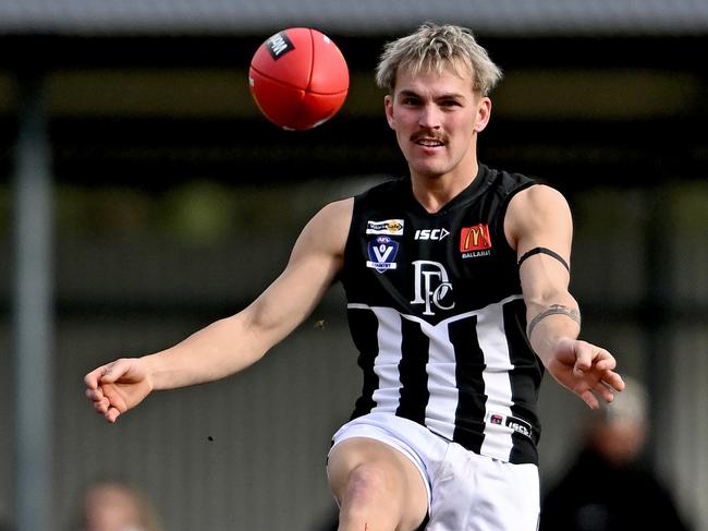 DarleyÃs Mitch Ward during the Ballarat league Melton South v Darley football match in Melton, Saturday, June 22, 2024. Picture: Andy Brownbill