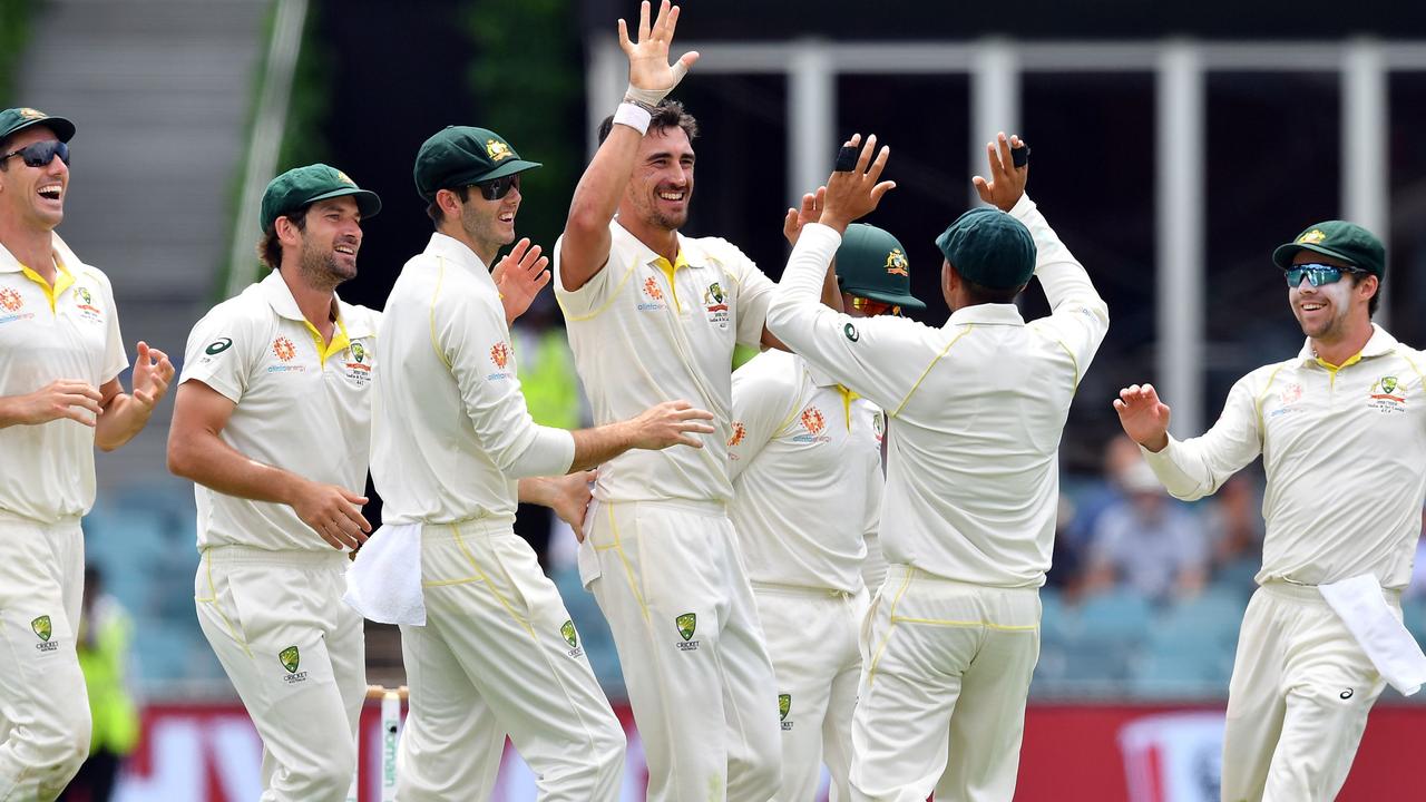 Mitchell Starc took 10 wickets in a man-of-the-match display. 