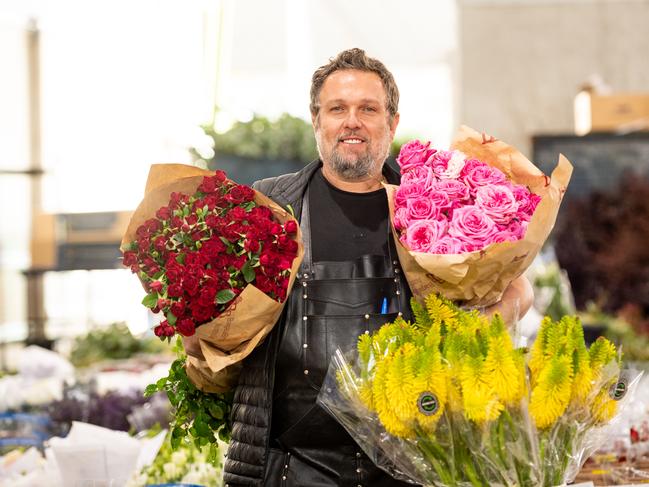 Flower grower Michael Bagala pictured at the Sydney Flower Markets, Homebush. Picture: NewsWire / Monique Harmer