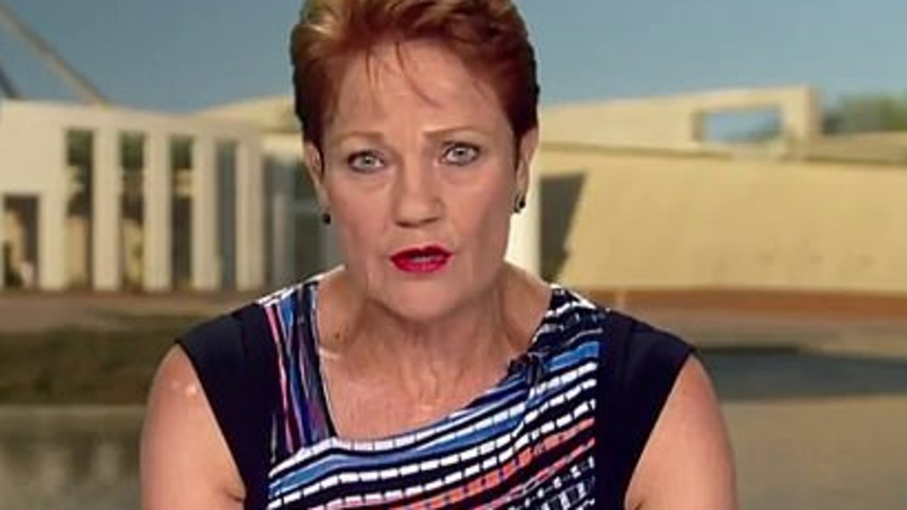 Pauline Hanson said ‘these things happen’ after Rowan Baxter killed his family. Picture: Today