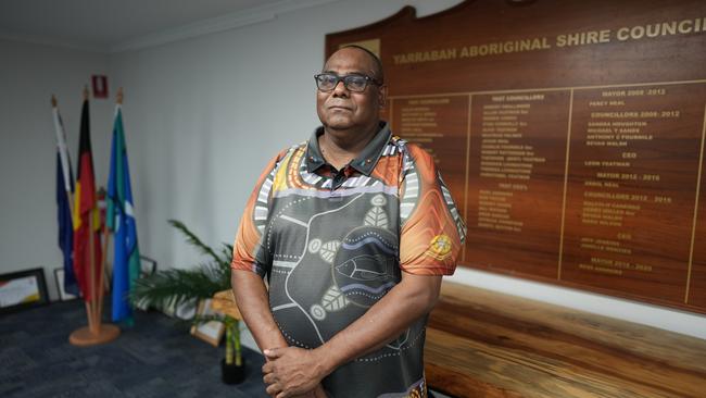 Yarrabah Mayor Ross Andrews said has recently campaigned for state-funded improvements to his town’s trunk infrastructure. Picture: Nuno Avendano