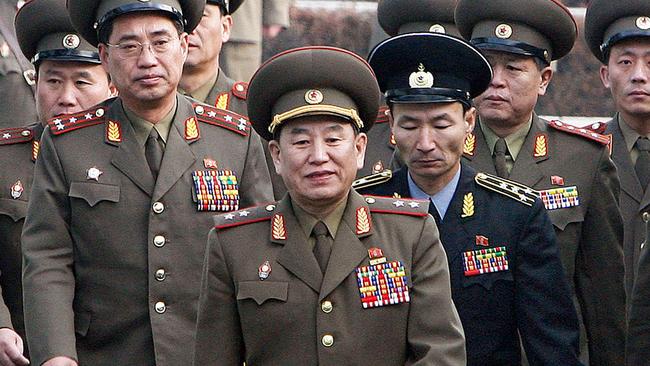 North Korean general Kim Yong Chol (centre) is pictured in a 2007 file photo. Photo: AFP