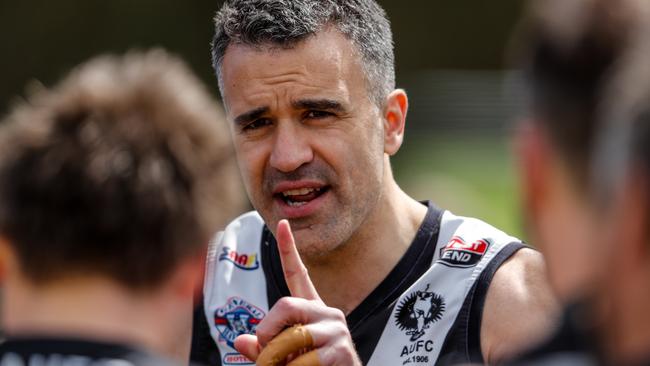 Labor leader Peter Malinauskas playing in one of the lower divisions for the Adelaide Blacks. Picture: Matt Turner